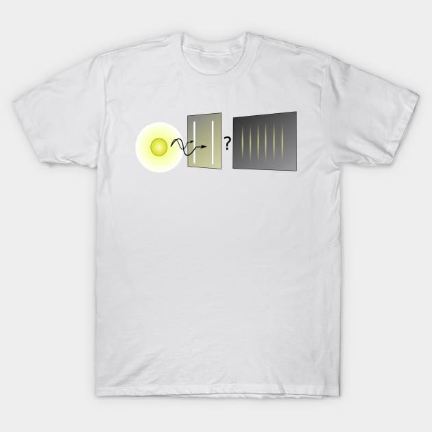 Quantum Mechanics/the nature of light is wave T-Shirt by hajjidesign